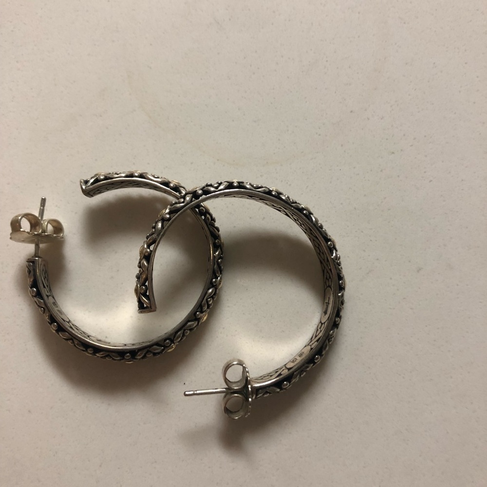 John hardy gold and silver earrings